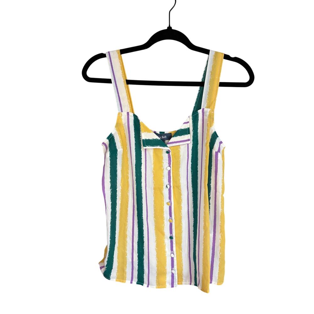 ModCloth Women’s Colorful Stripe Tank Top, Size XS, EUC